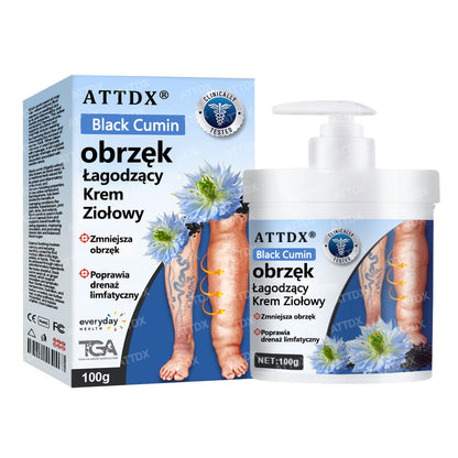 💧💧ATTDX® Krem ziołowy łagodzący obrzęki z czarnuszką